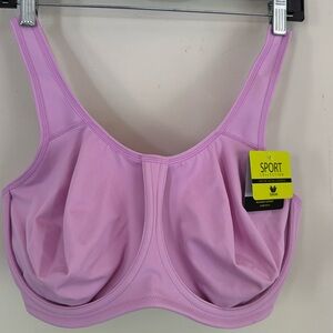 wacoal sport collection bra 36G 855170 NWT Lilac underwire